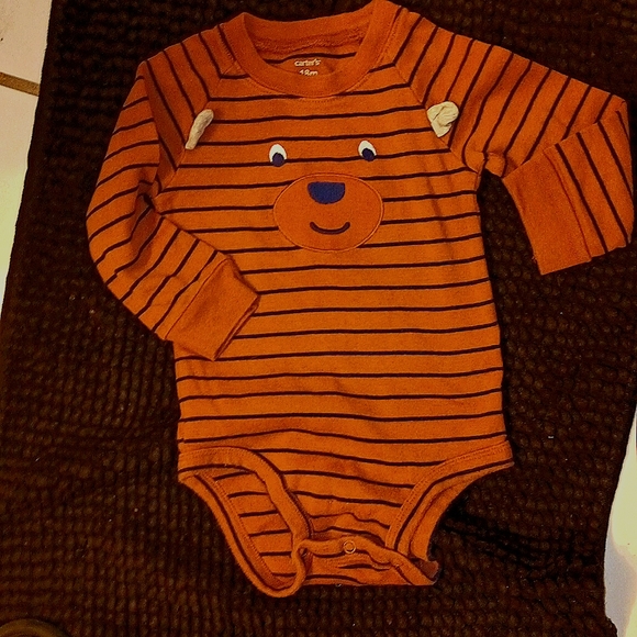 Carter's 18months bear face long sleeve onesie - Picture 1 of 4
